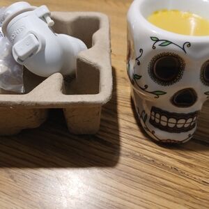 Plug In Wax Melter Skull Day Of The Dead Theme